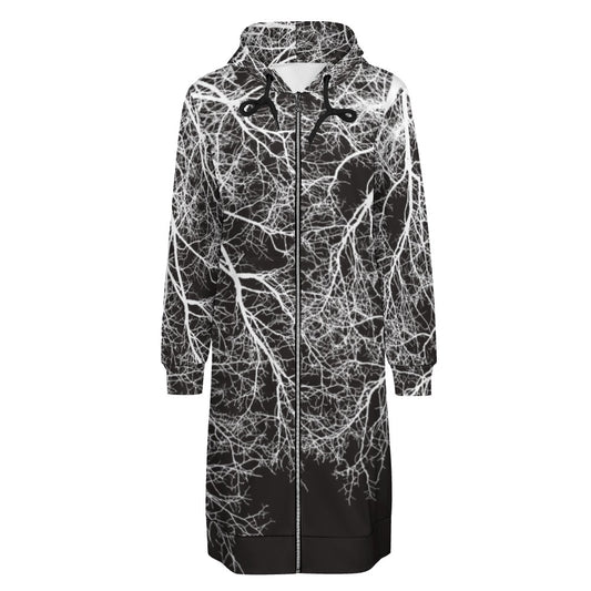 THE STORE by avalove Inky Night Moon Trees Full Print Long Hoodie