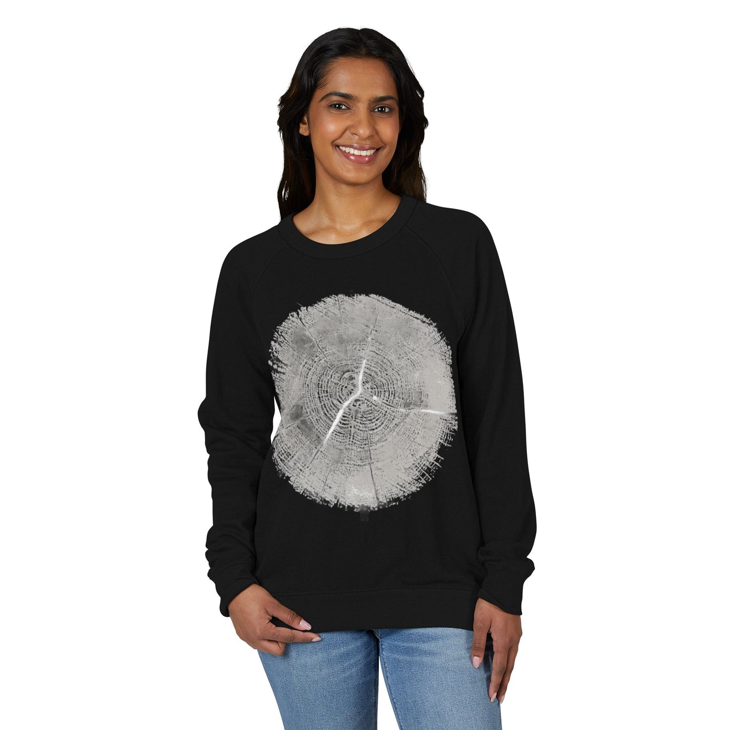 WOODCUT, Organic Nature Crewneck Sweatshirt, THE STORE by avalove
