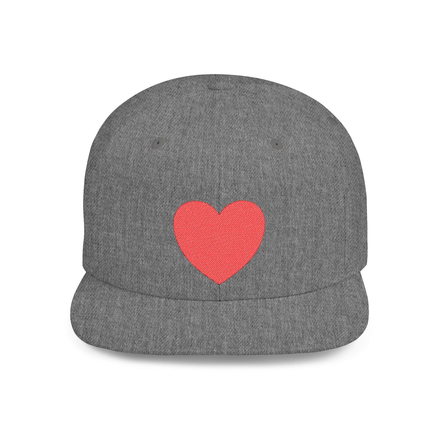 Have a Heart Flat Bill Snapback Hat- many colors