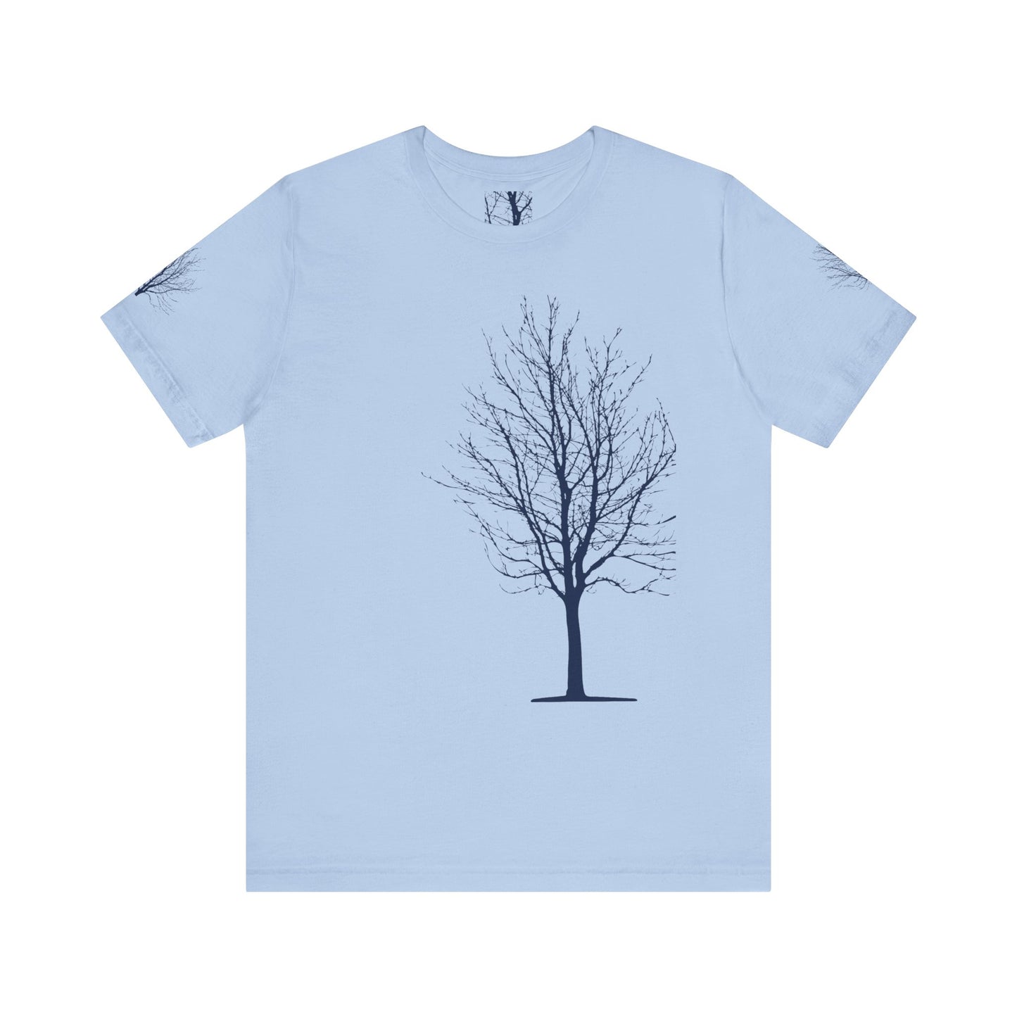 Single Tree Unisex Jersey Short Sleeve Tee - Blue Print