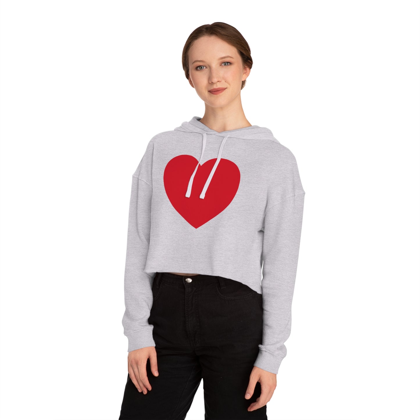 Have a Heart Women’s Cropped Hooded Sweatshirt- many colors