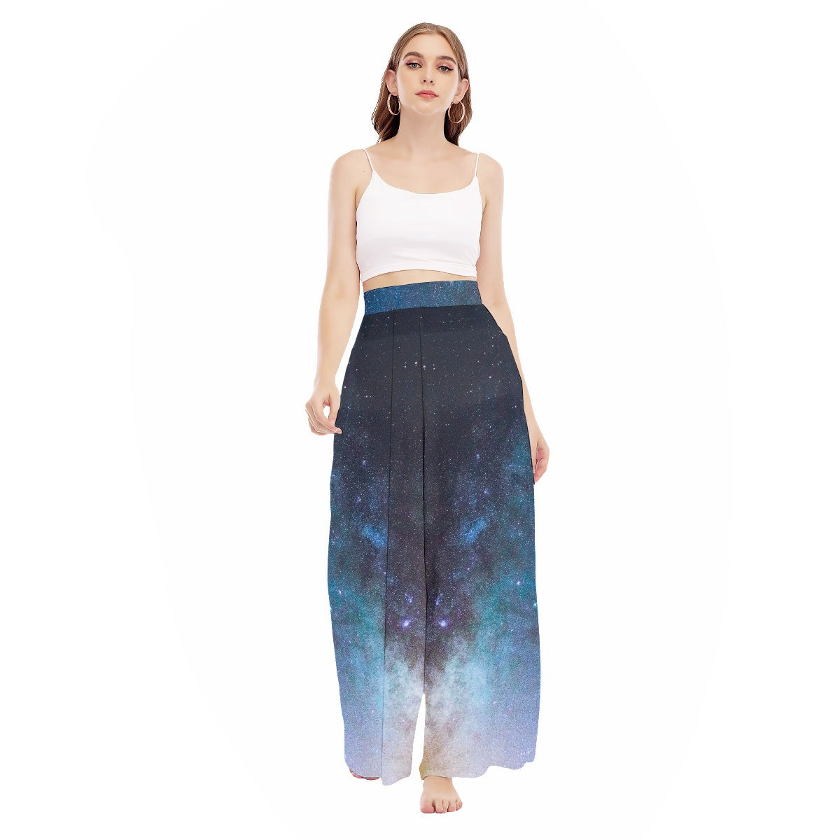 You Are The Universe High Waist Wide Leg Trousers