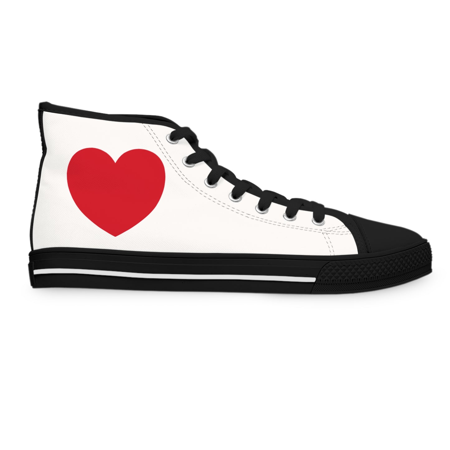 Wear Your Heart on Your Sleeve Women's High Top Sneakers