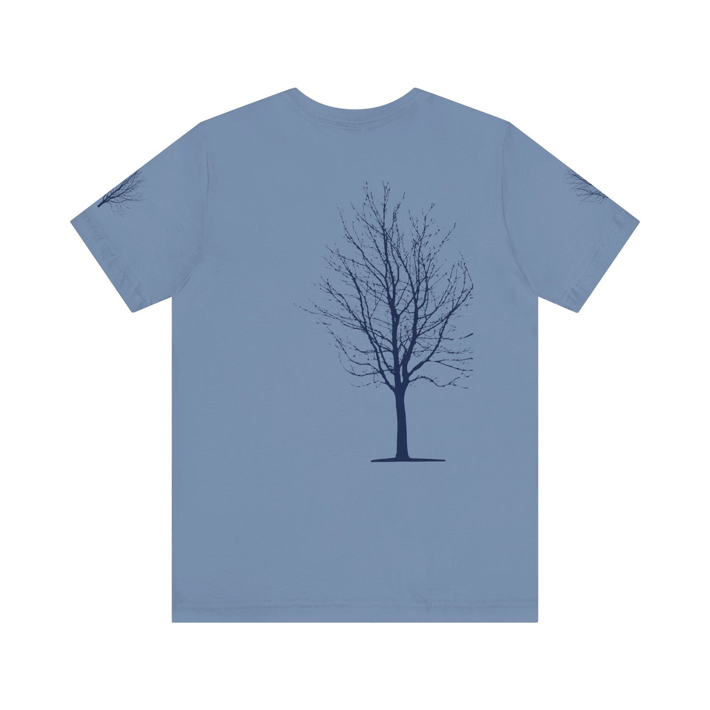 Single Tree Unisex Jersey Short Sleeve Tee - Blue Print