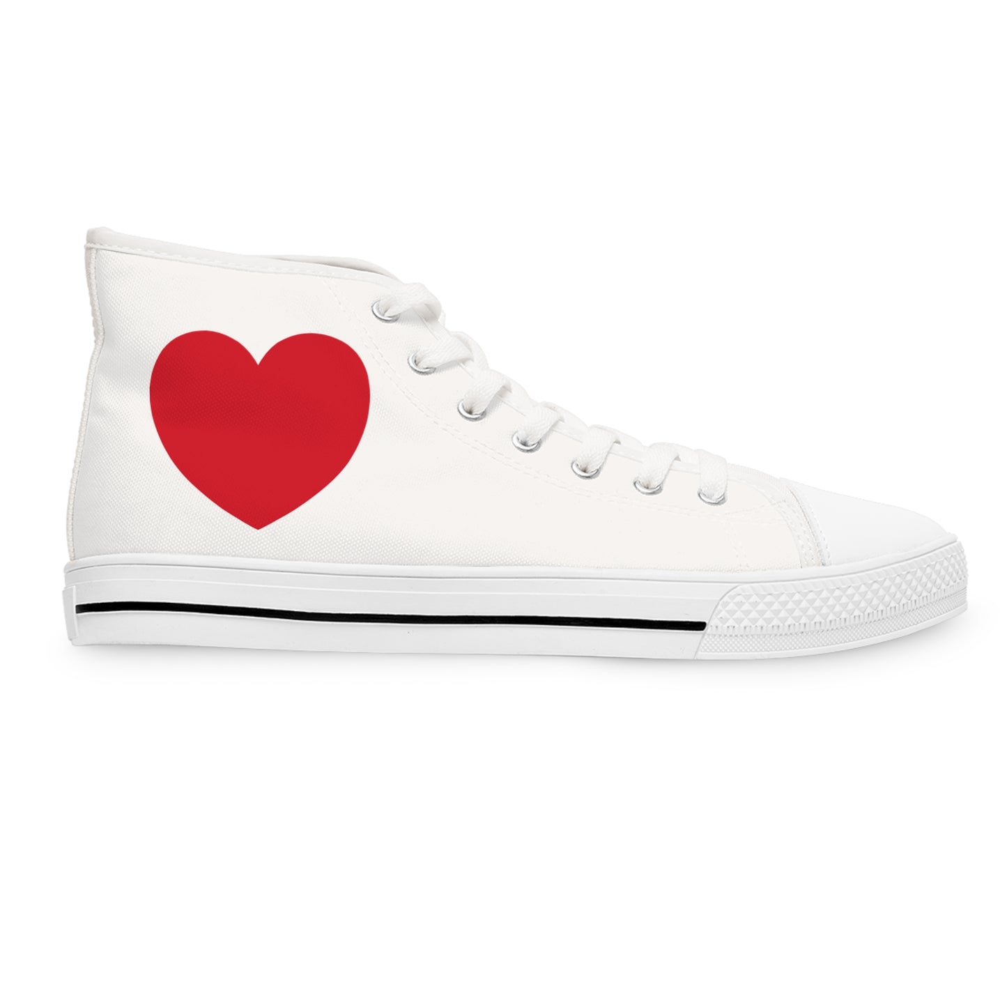 Wear Your Heart on Your Sleeve Women's High Top Sneakers