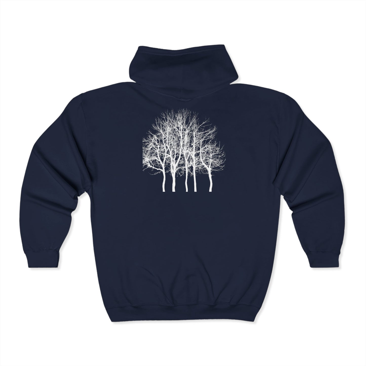 Fairytale Tree Full Zip Hooded Sweatshirt with Birdie- The Store, by avalove