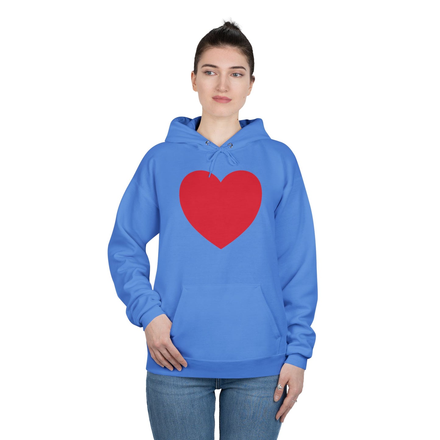 I WEAR MY HEART ON MY SLEEVE Unisex EcoSmart® Pullover Hoodie Sweatshirt