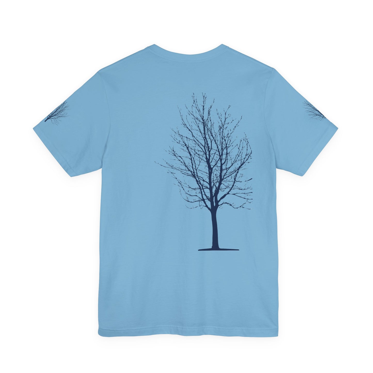 Single Tree Unisex Jersey Short Sleeve Tee - Blue Print