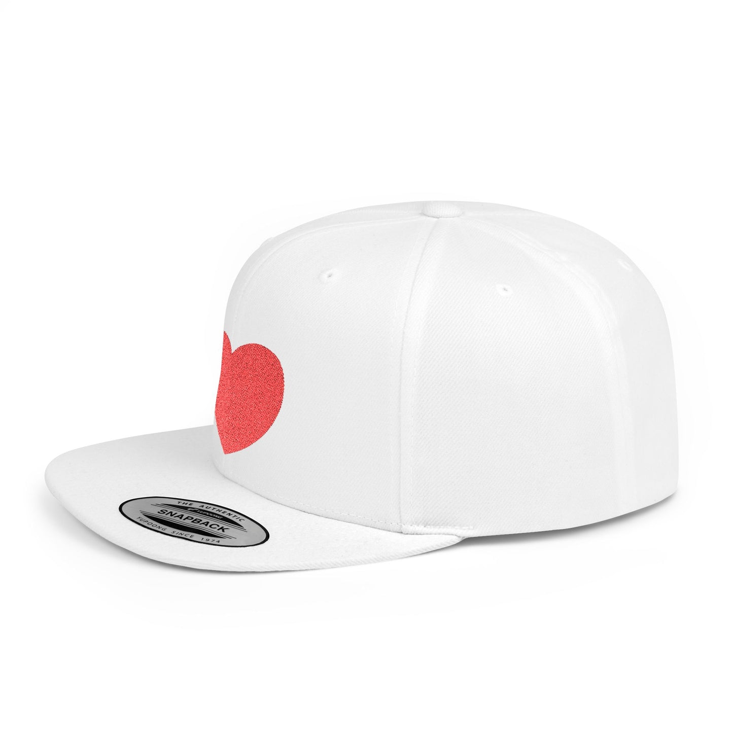 Have a Heart Flat Bill Snapback Hat- many colors