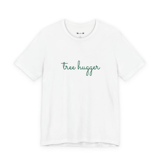 Embroidered Tree Hugger Unisex Jersey Short Sleeve Tee-The Store by avalove