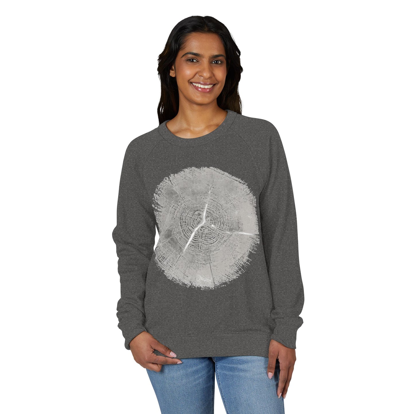 WOODCUT, Organic Nature Crewneck Sweatshirt, THE STORE by avalove