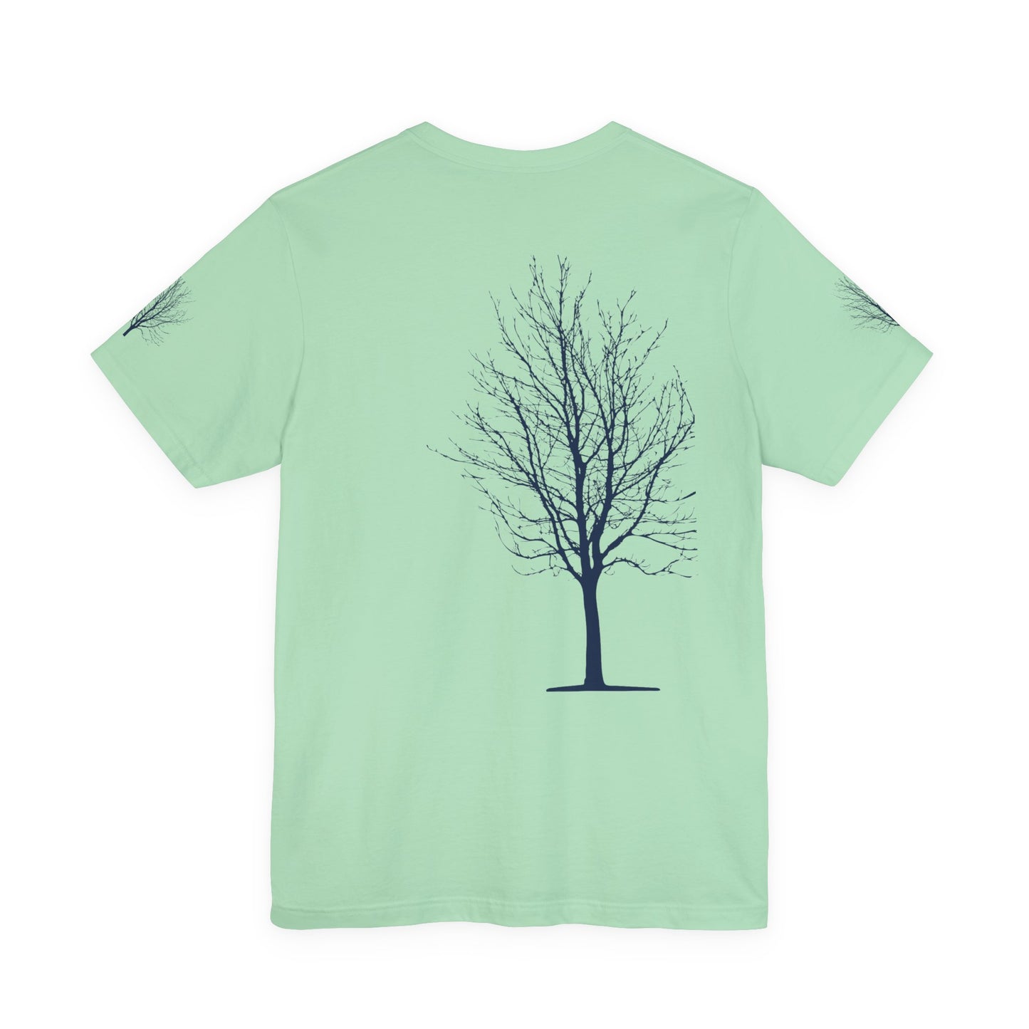 Single Tree Unisex Jersey Short Sleeve Tee - Blue Print