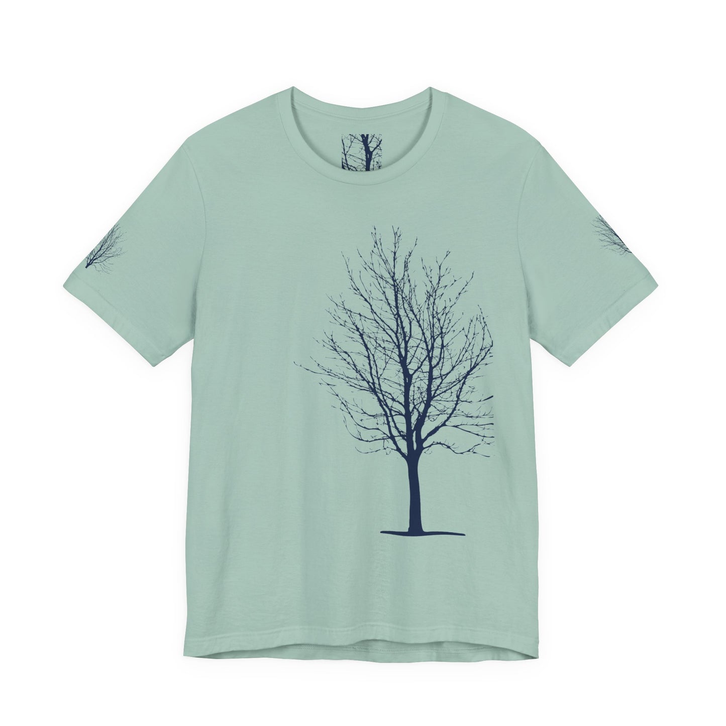 Single Tree Unisex Jersey Short Sleeve Tee - Blue Print