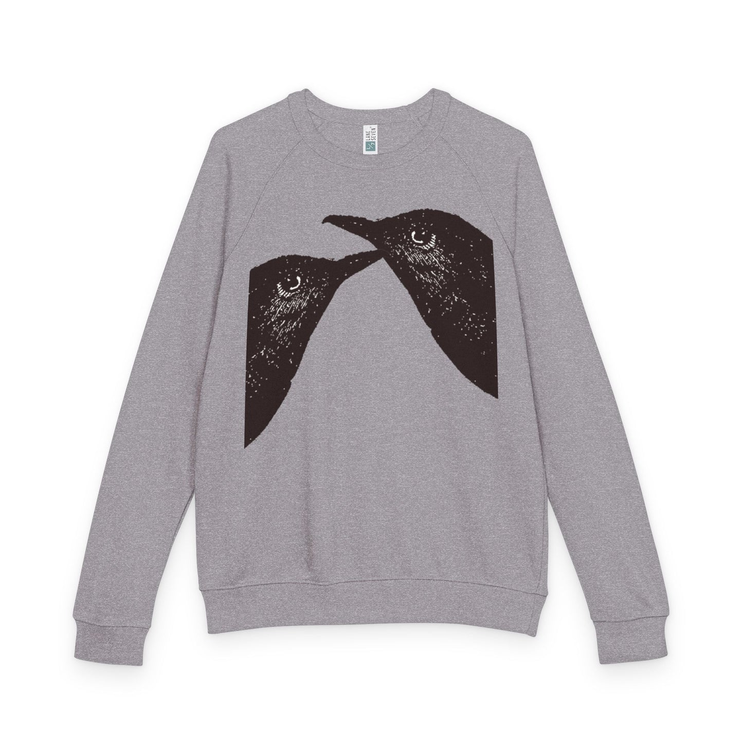 Two Birds Unisex French Terry Raglan Crewneck- The Store by avalove