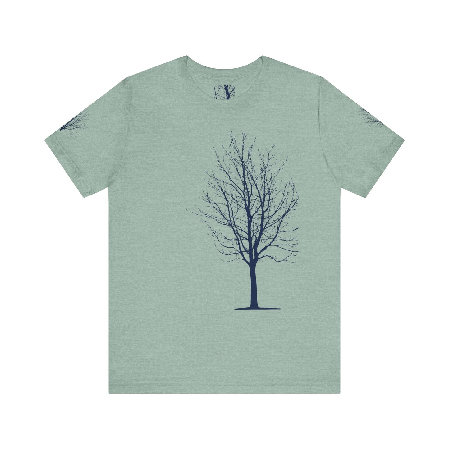 Single Tree Unisex Jersey Short Sleeve Tee - Blue Print