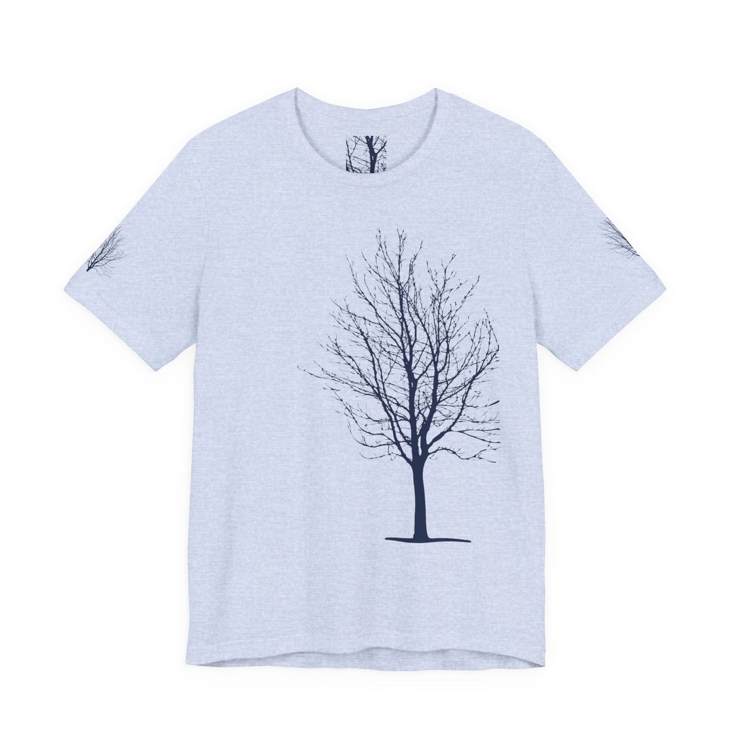Single Tree Unisex Jersey Short Sleeve Tee - Blue Print
