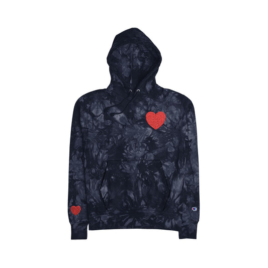 Have a Heart Champion Tie-Dye Hoodie (Embroidery)