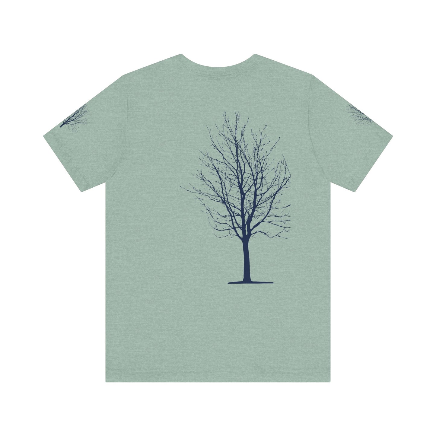 Single Tree Unisex Jersey Short Sleeve Tee - Blue Print