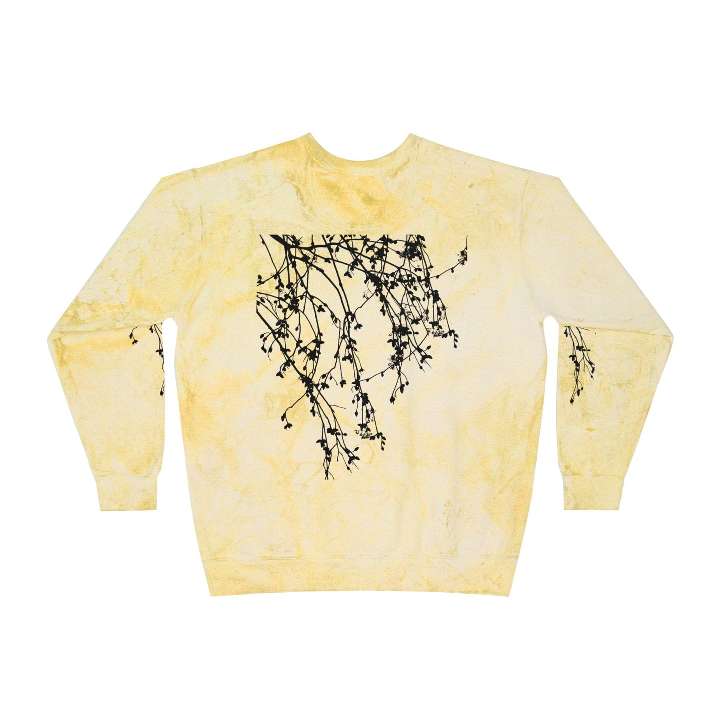 Falling Flowers Crewneck Sweatshirt - Mono Tie Dye- The Store, by avalove