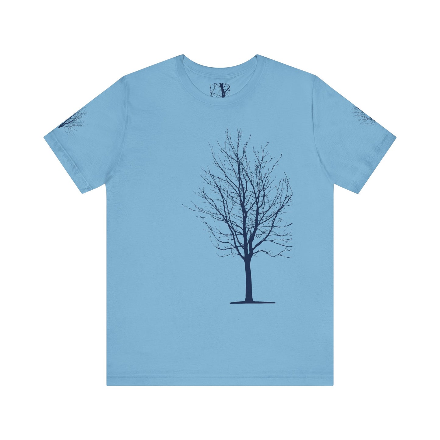 Single Tree Unisex Jersey Short Sleeve Tee - Blue Print