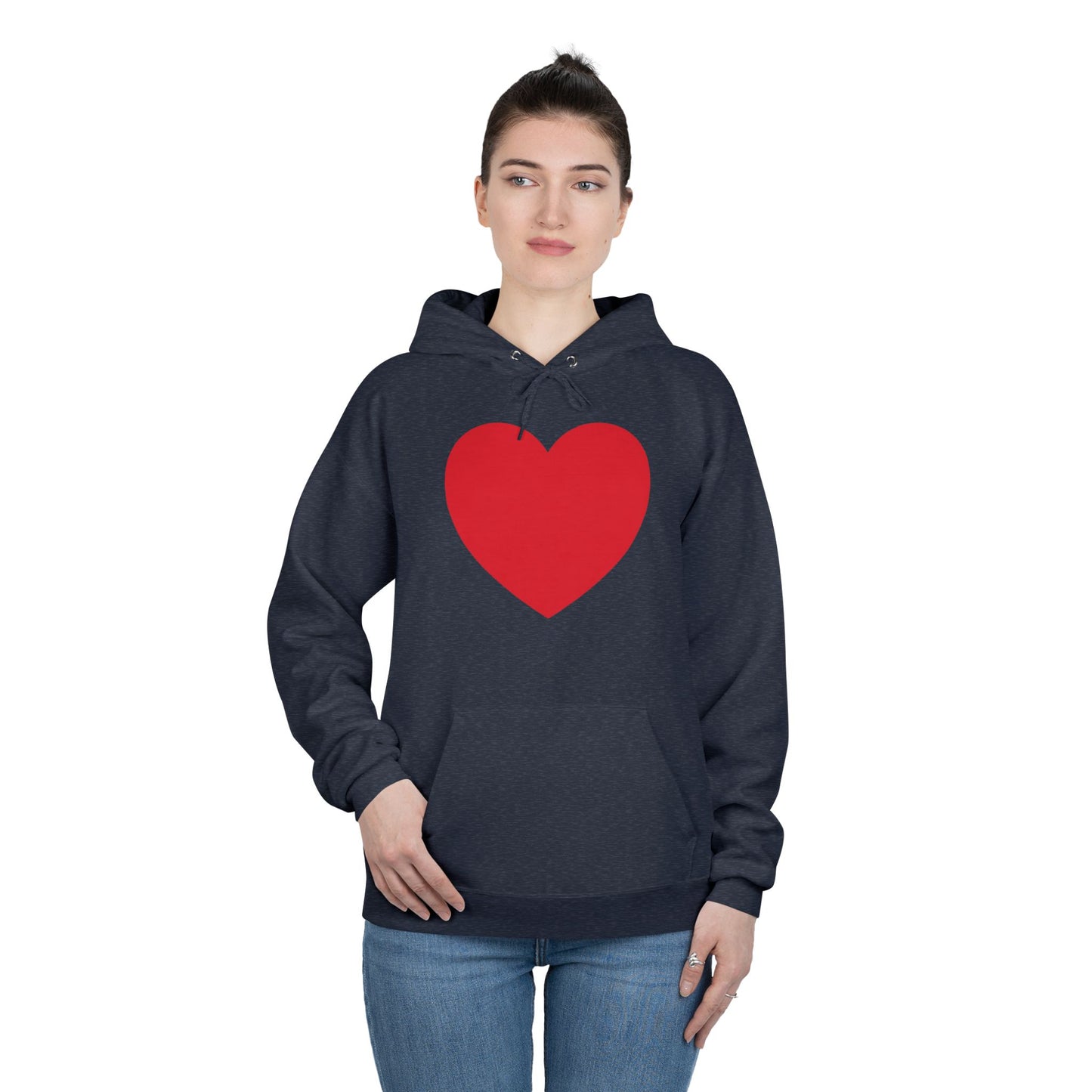 I WEAR MY HEART ON MY SLEEVE Unisex EcoSmart® Pullover Hoodie Sweatshirt