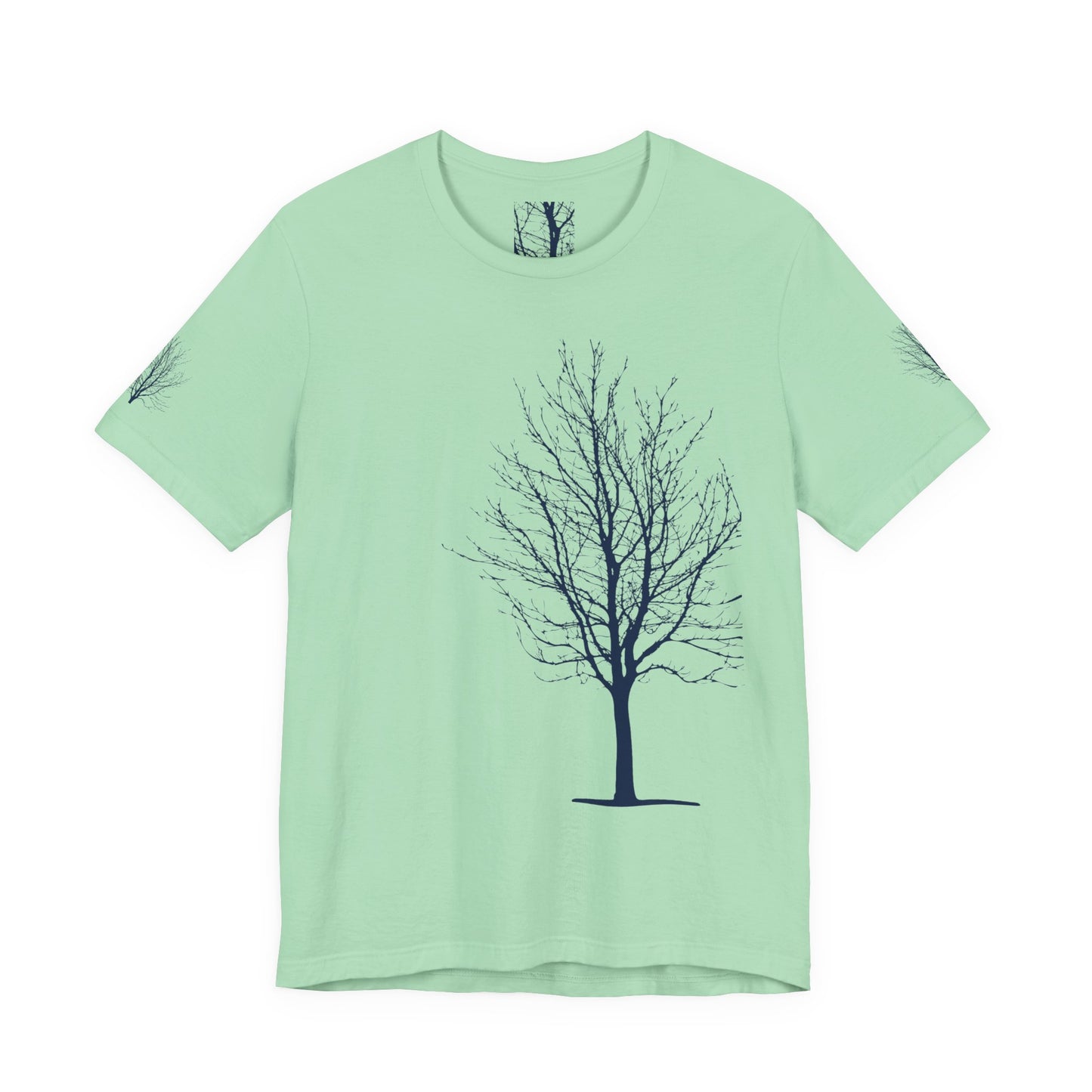 Single Tree Unisex Jersey Short Sleeve Tee - Blue Print
