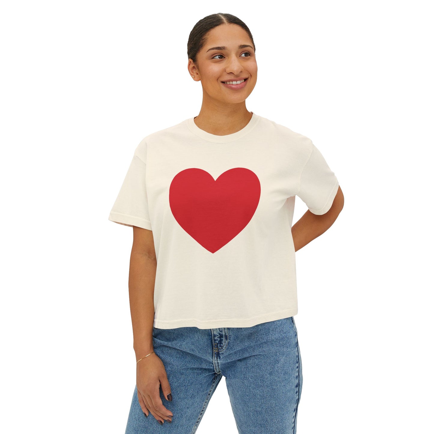 I Have a Big Heart Women's Boxy Tee- Many Colors