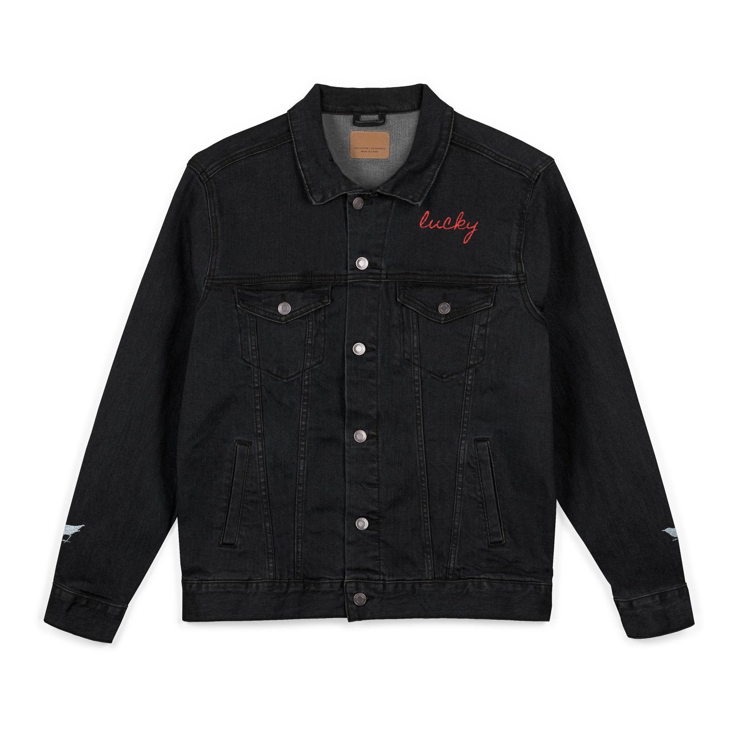 Lucky Bluebirds Unisex Denim Jacket (Embroidery)