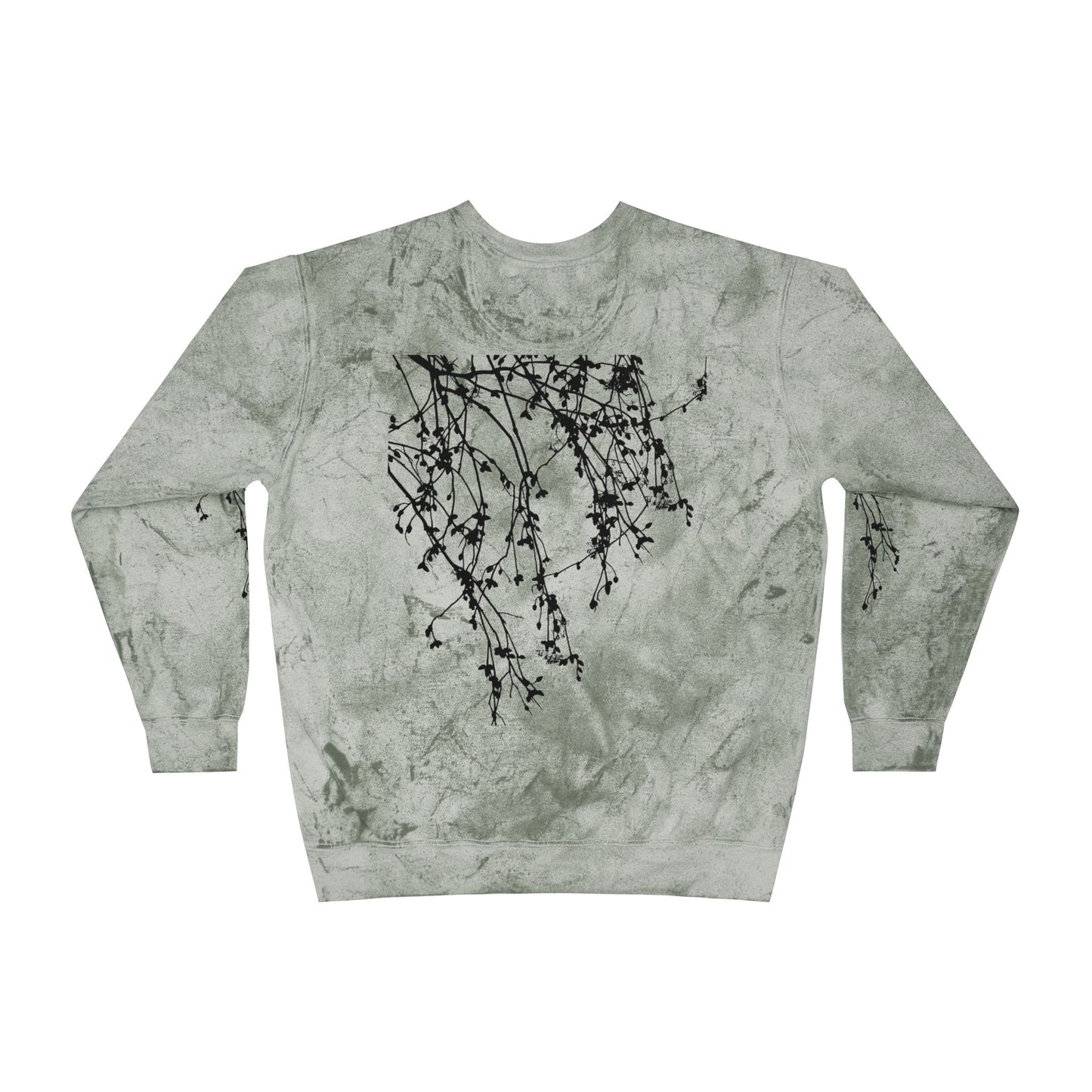 Falling Flowers Crewneck Sweatshirt - Mono Tie Dye- The Store, by avalove