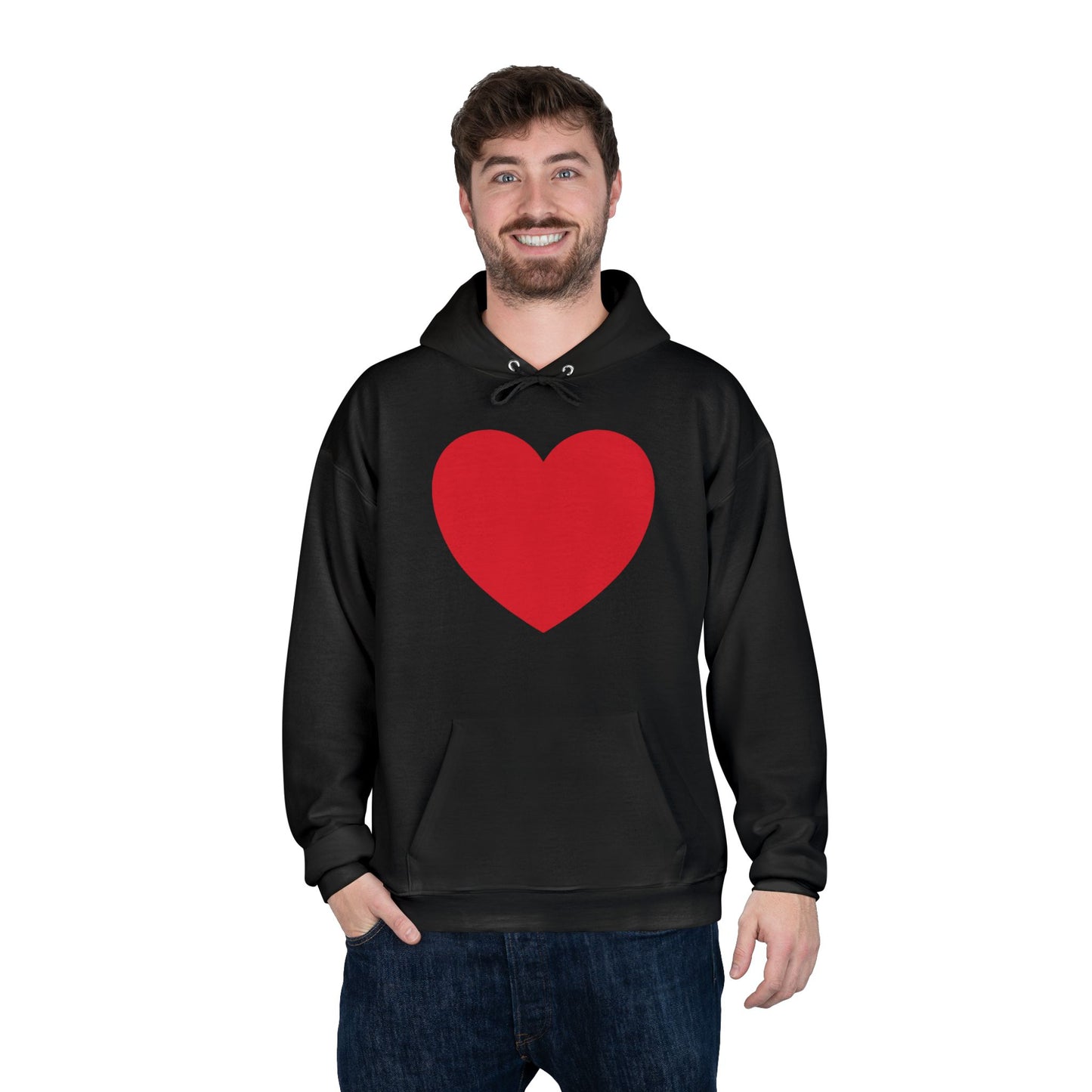 I WEAR MY HEART ON MY SLEEVE Unisex EcoSmart® Pullover Hoodie Sweatshirt