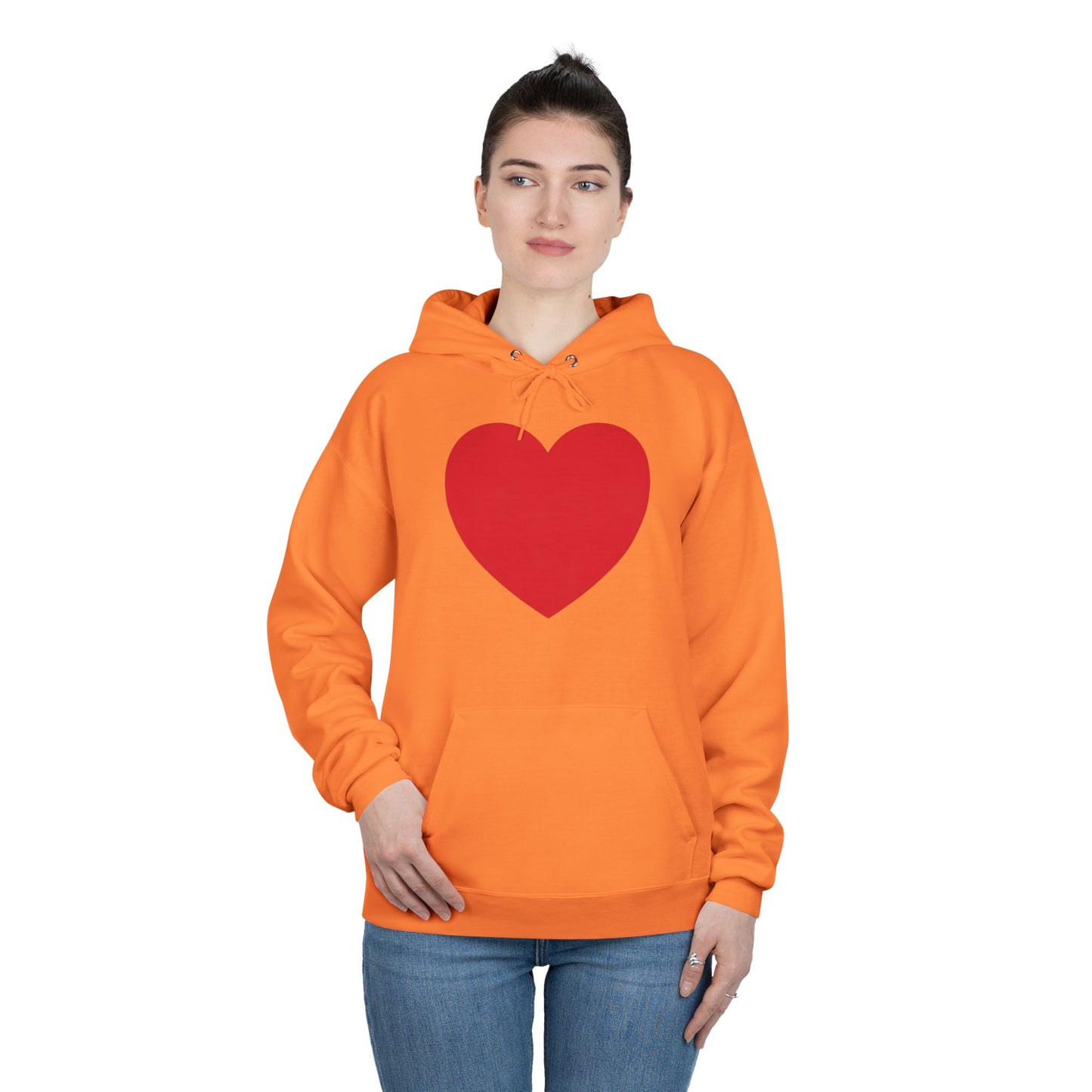 I WEAR MY HEART ON MY SLEEVE Unisex EcoSmart® Pullover Hoodie Sweatshirt