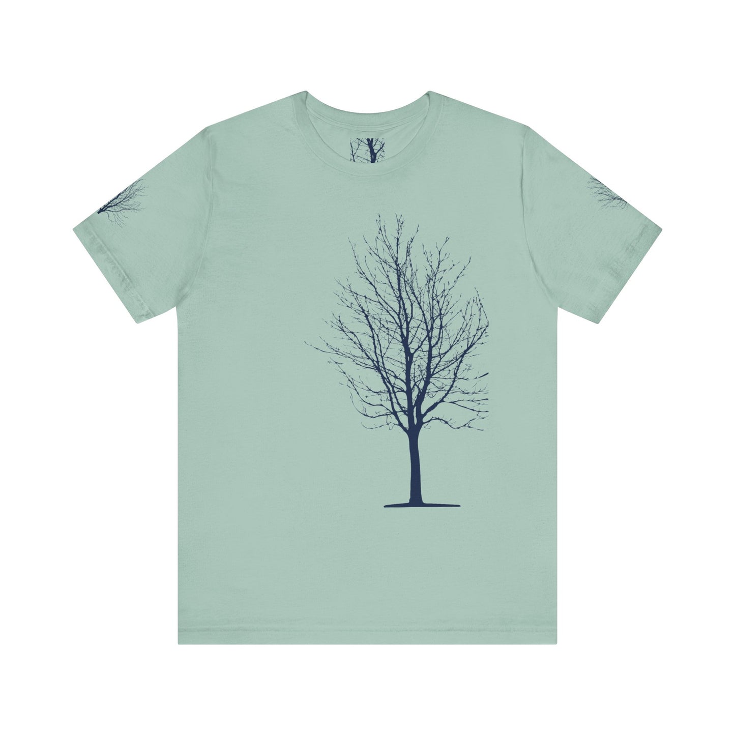 Single Tree Unisex Jersey Short Sleeve Tee - Blue Print