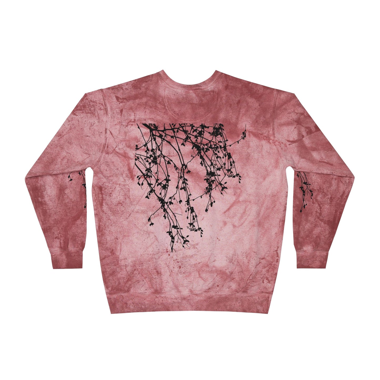 Falling Flowers Crewneck Sweatshirt - Mono Tie Dye- The Store, by avalove