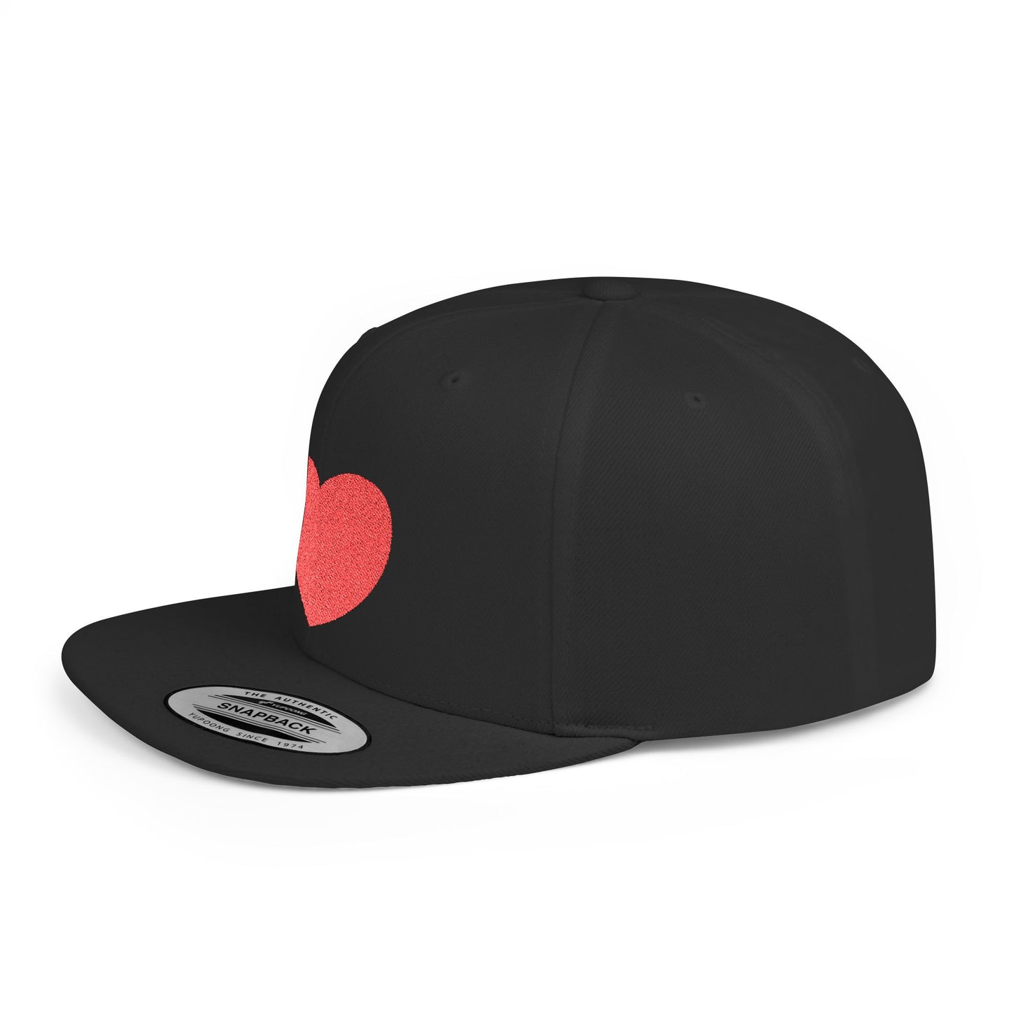 Have a Heart Flat Bill Snapback Hat- many colors