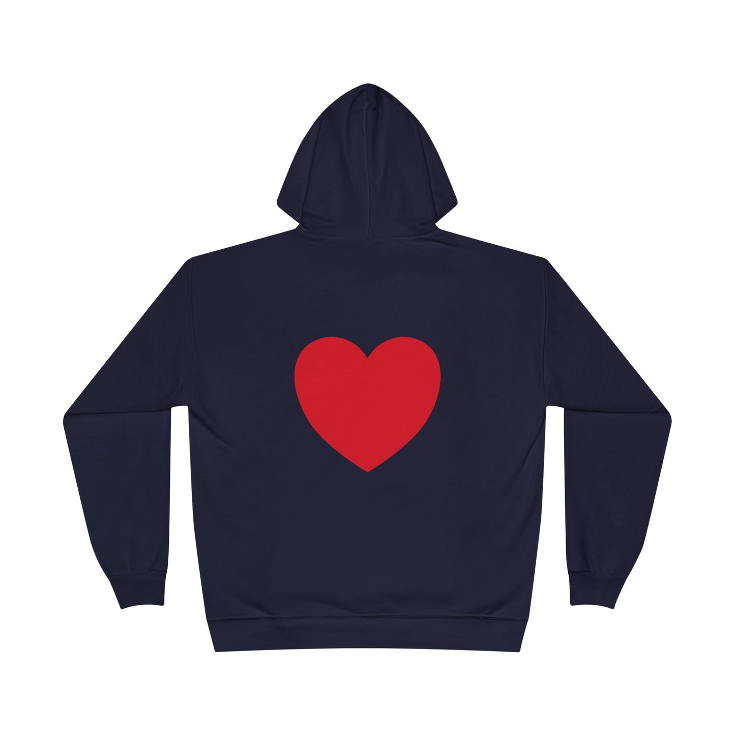 I WEAR MY HEART ON MY SLEEVE Unisex EcoSmart® Pullover Hoodie Sweatshirt