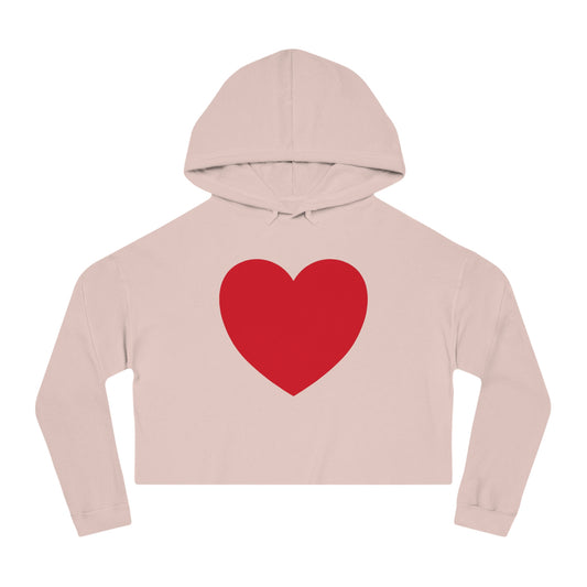 Have a Heart Women’s Cropped Hooded Sweatshirt- many colors