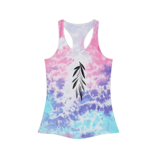 Medicine Leaf Tie Dye Racerback Tank Top