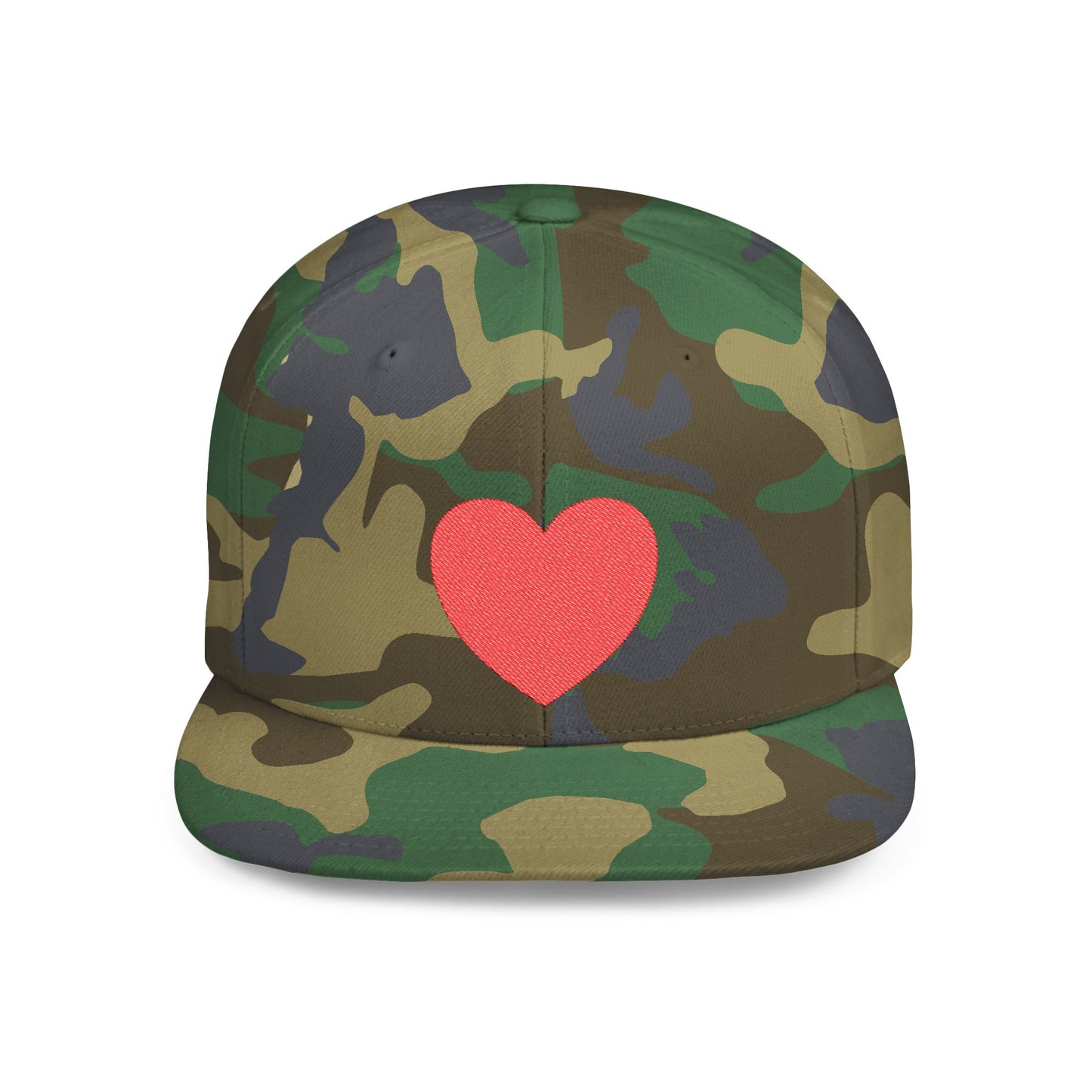 Have a Heart Flat Bill Snapback Hat- many colors