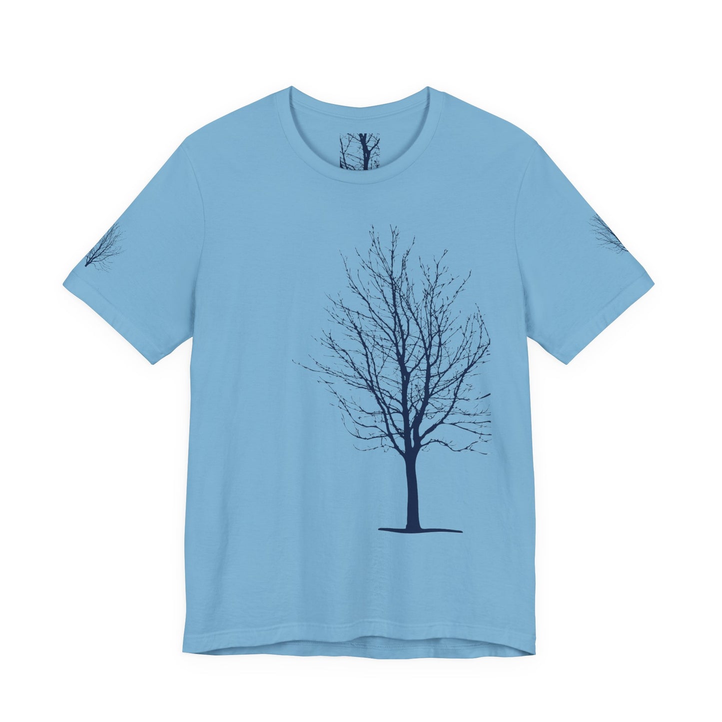 Single Tree Unisex Jersey Short Sleeve Tee - Blue Print