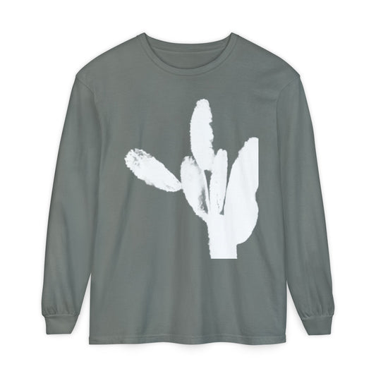 Cactus Silhouette Long Sleeve Shirt, THE STORE, by avalove
