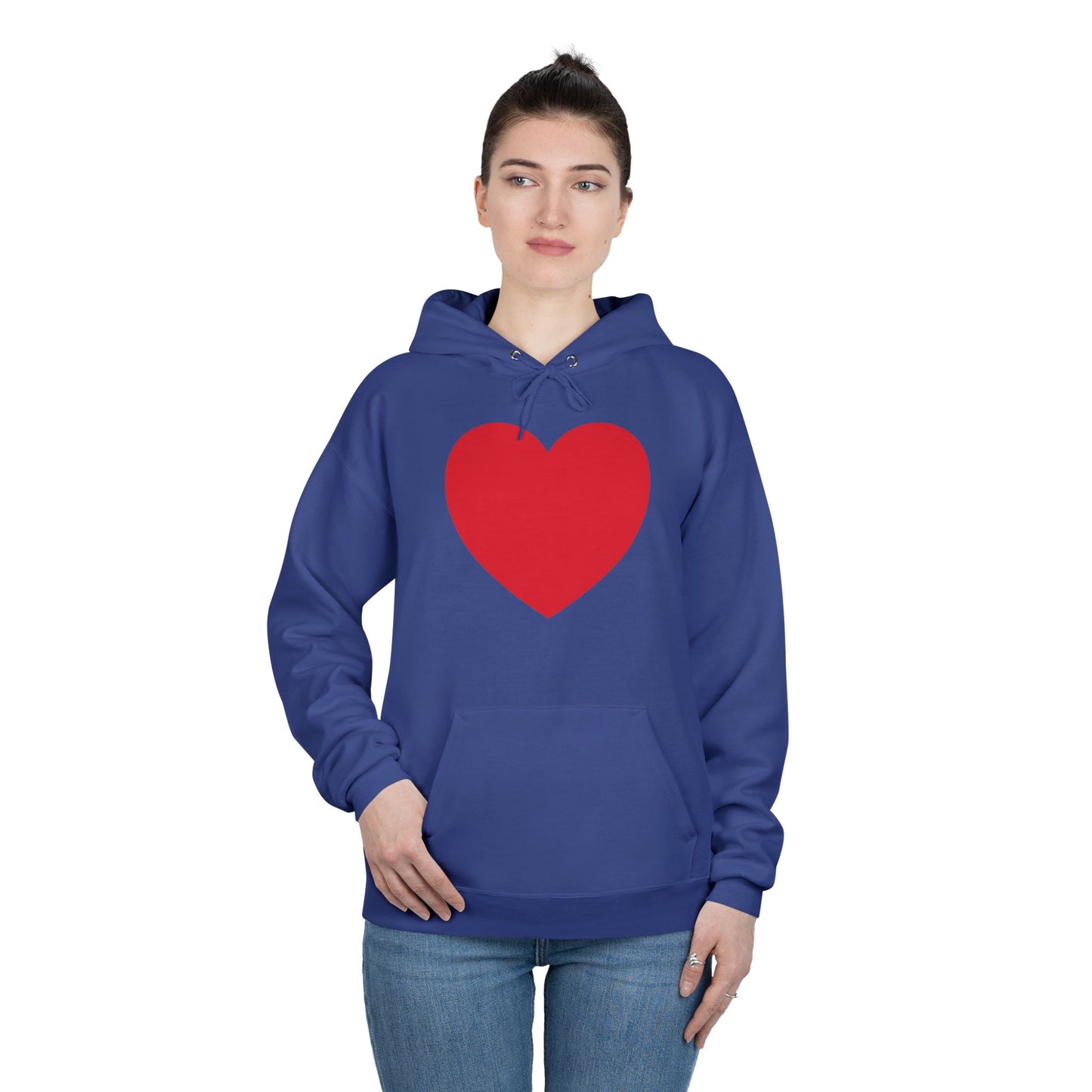 I WEAR MY HEART ON MY SLEEVE Unisex EcoSmart® Pullover Hoodie Sweatshirt