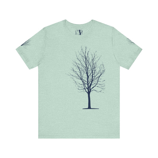 Single Tree Unisex Jersey Short Sleeve Tee - Blue Print