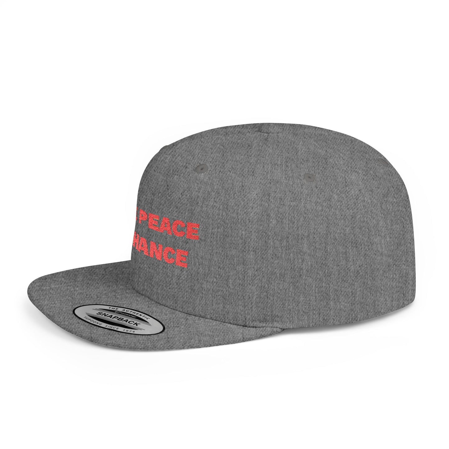 Give Peace A Chance Flat Bill Snapback Hat