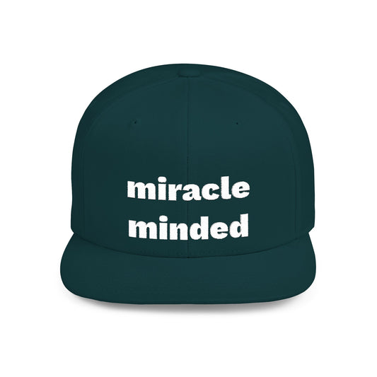 Miracle Minded Flat Bill Snapback Hat