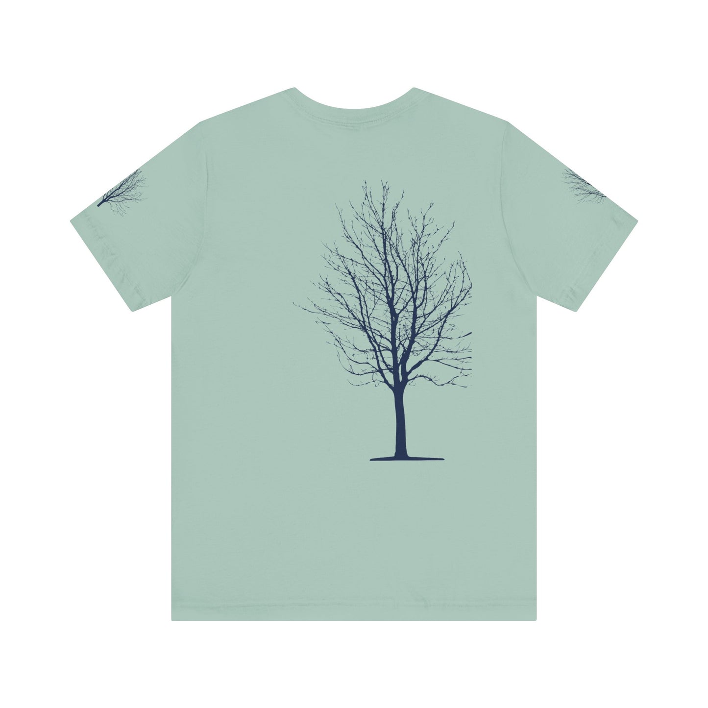 Single Tree Unisex Jersey Short Sleeve Tee - Blue Print