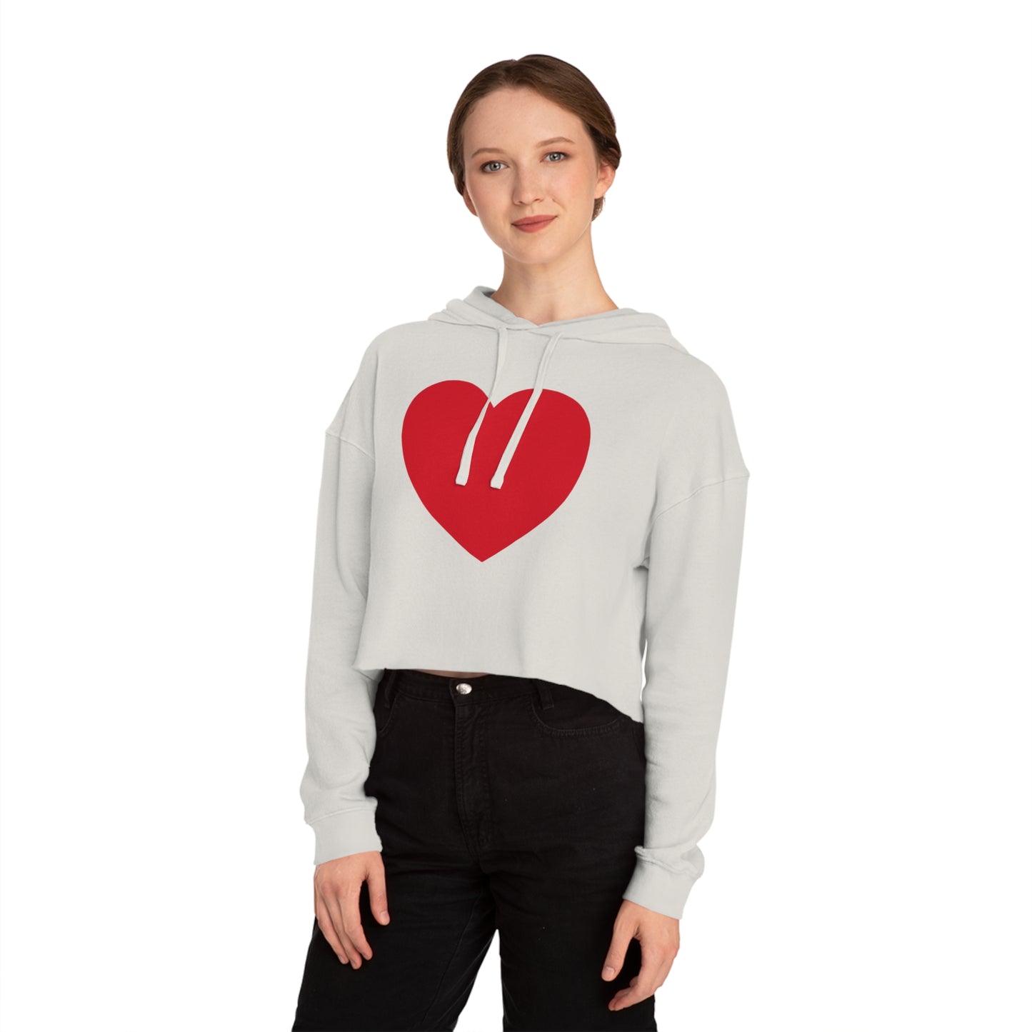 Have a Heart Women’s Cropped Hooded Sweatshirt- many colors