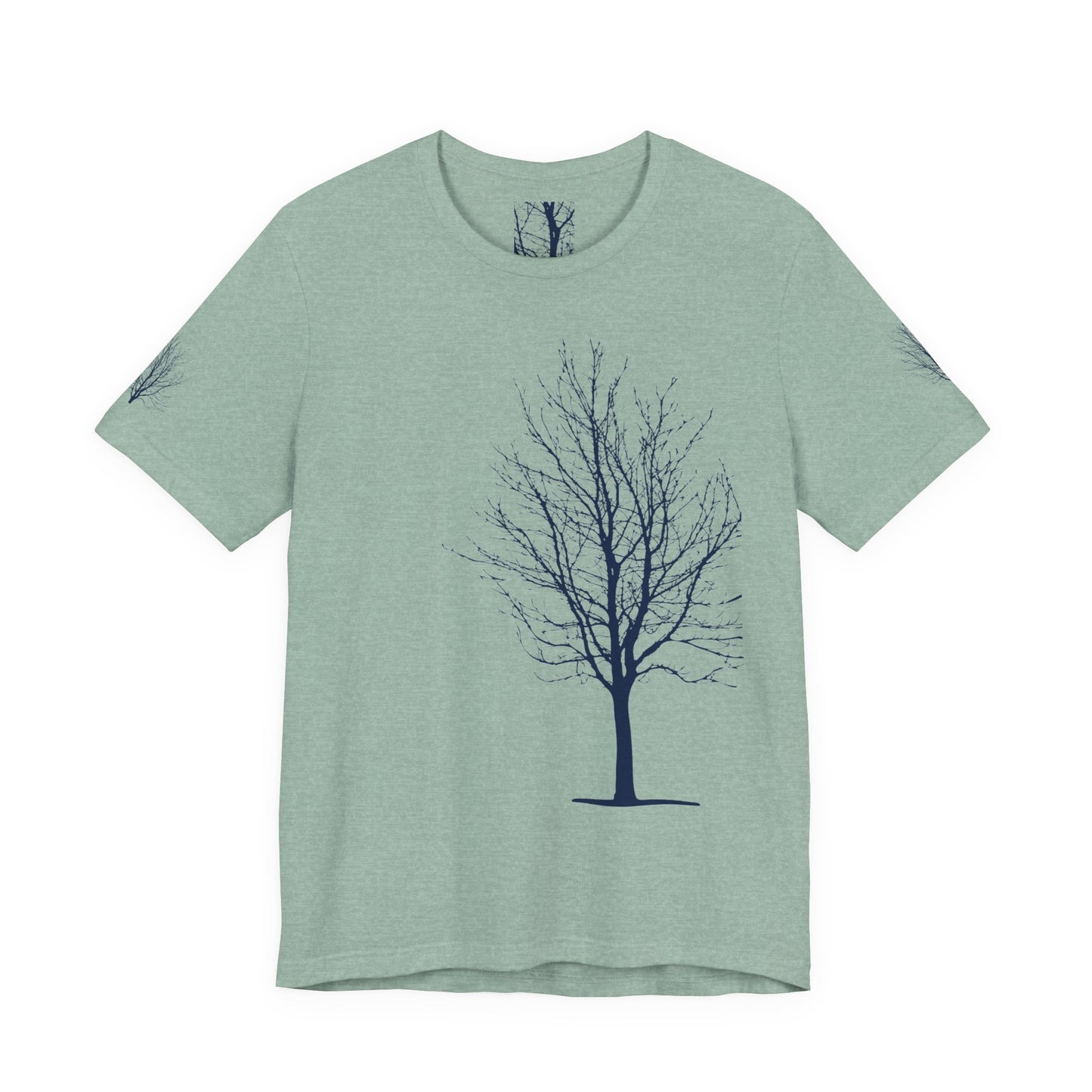 Single Tree Unisex Jersey Short Sleeve Tee - Blue Print