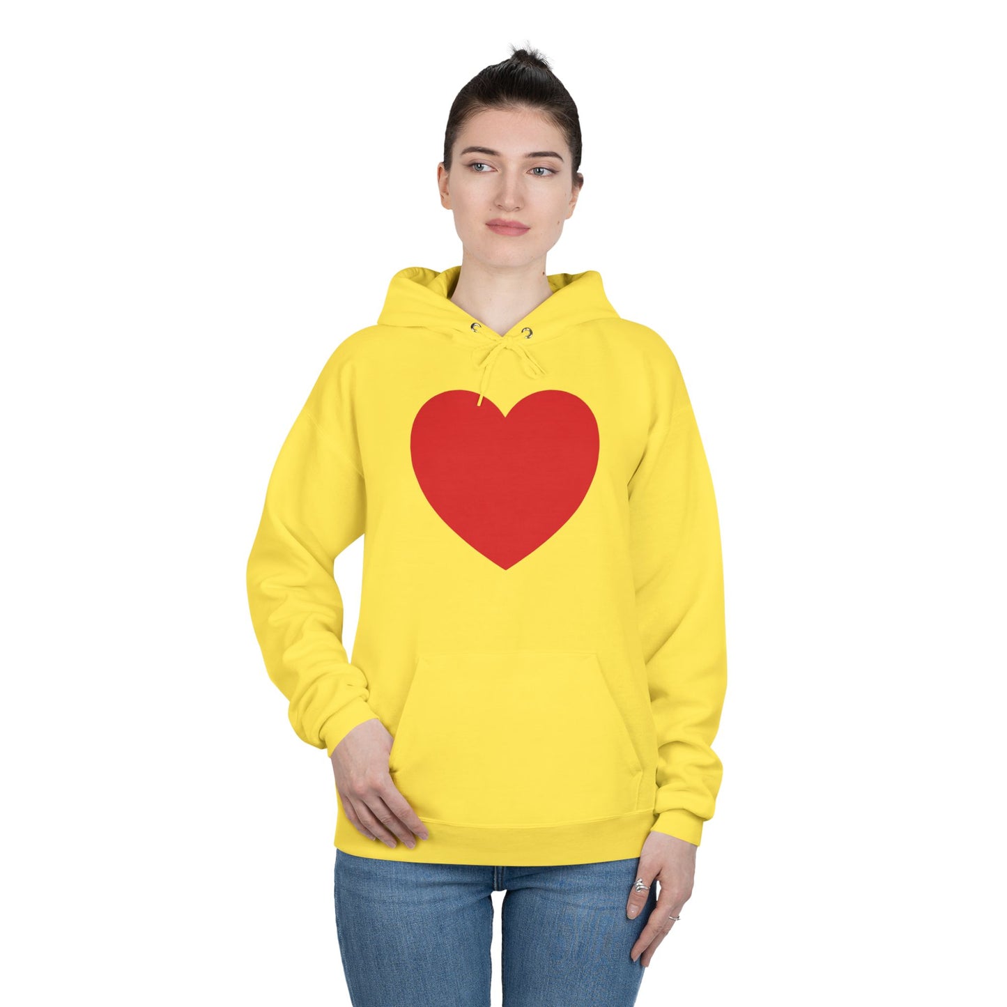 I WEAR MY HEART ON MY SLEEVE Unisex EcoSmart® Pullover Hoodie Sweatshirt