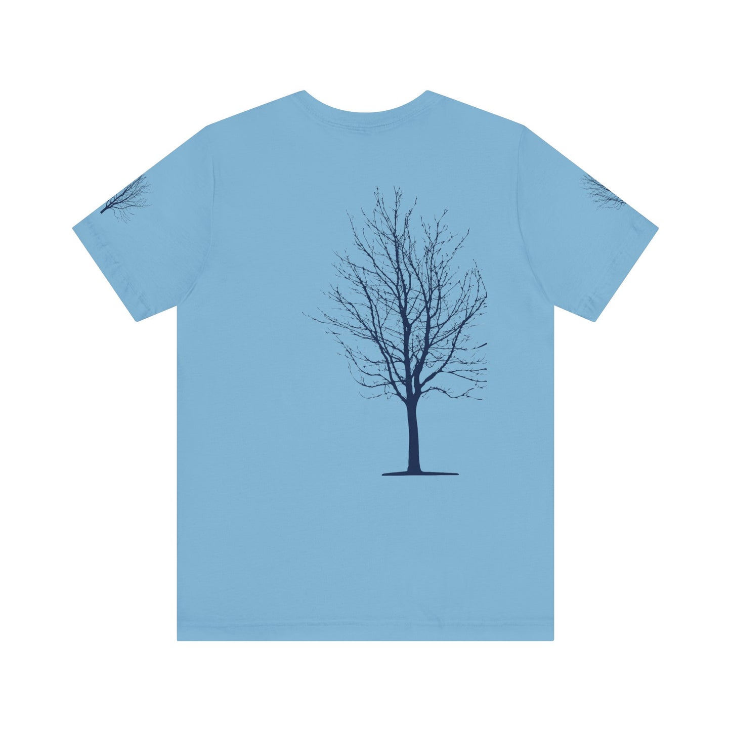 Single Tree Unisex Jersey Short Sleeve Tee - Blue Print