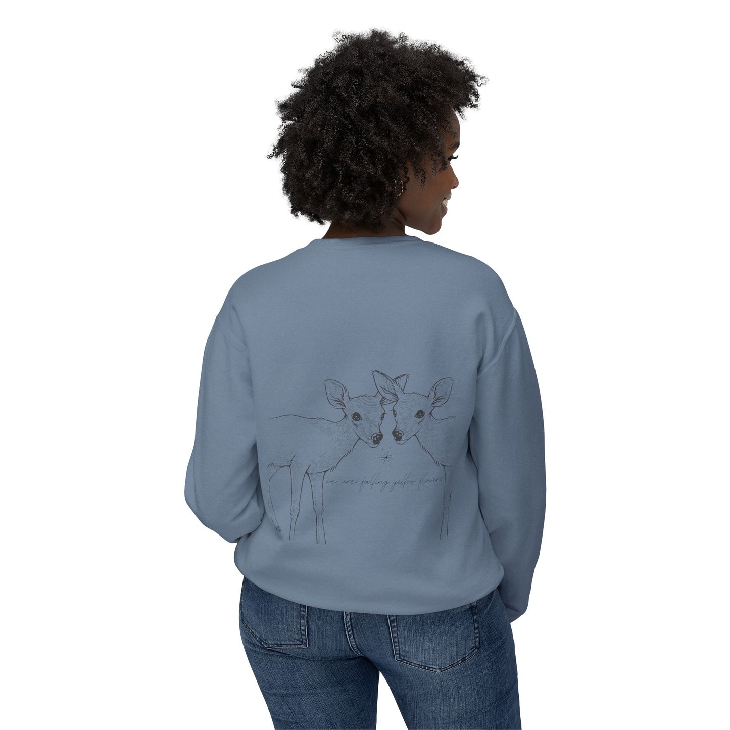 Two Deer: We are Falling Flowers Sweatshirt, Unisex- THE STORE by avalove